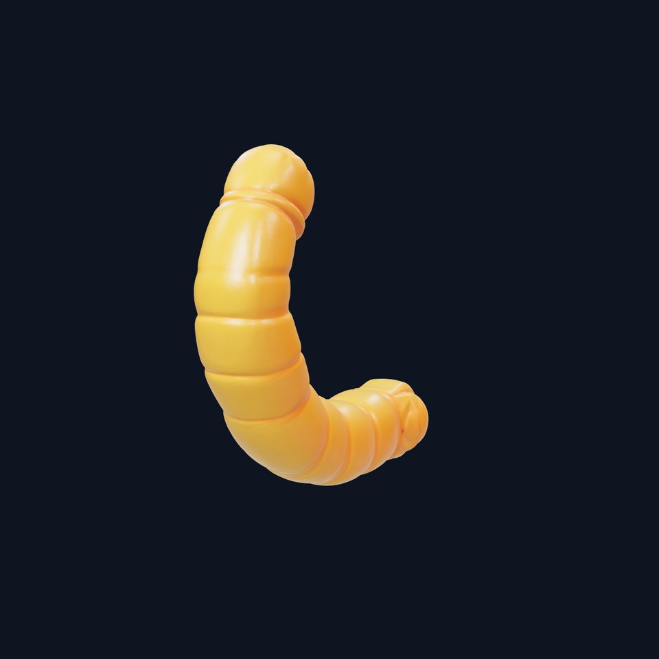 Orange Worm model pack